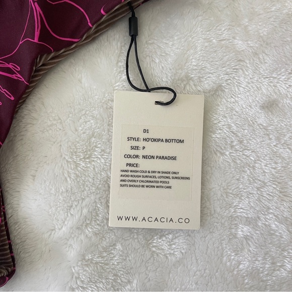 NWT Acacia Swimwear XS Neon Paradise Hookipa bikini bottoms - Picture 5 of 5